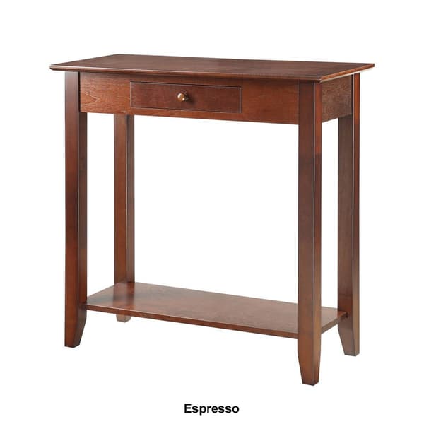 Convenience Concepts American Heritage Hall Table with Shelf