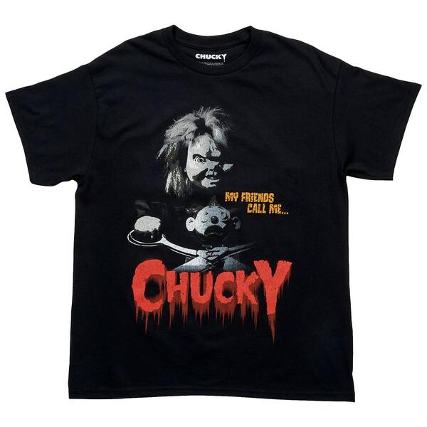Young Mens My Friends Call Me Chucky Graphic Tee - image 