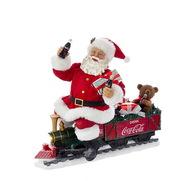 Coca-Cola&#40;R&#41; 13in. Battery Operated Santa & Coca Cola&#40;R&#41; Train - image 