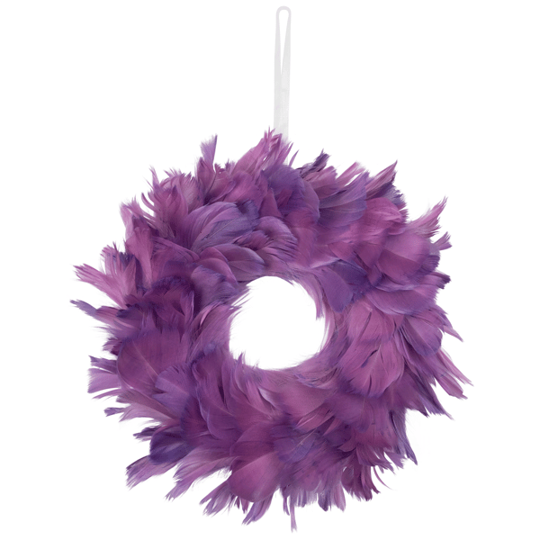 Northlight 10in. Layered Purple Feather Christmas Wreath
