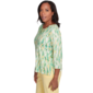 Womens Alfred Dunner Rise & Shine Bright Stroke Blouse - image 4