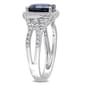 Gemstone Classics&#8482; 10kt. White Gold Lab Created Sapphire Ring - image 3