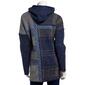 Plus Size Joseph A. Long Sleeve Blue Plaid Hooded Sweater - image 2