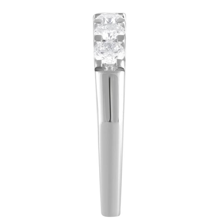 Nova Star® White Gold Lab Grown Diamond 7 Stone Anniversary Ring