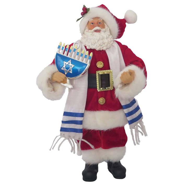 Santa's Workshop 12in. Hanukkah Santa