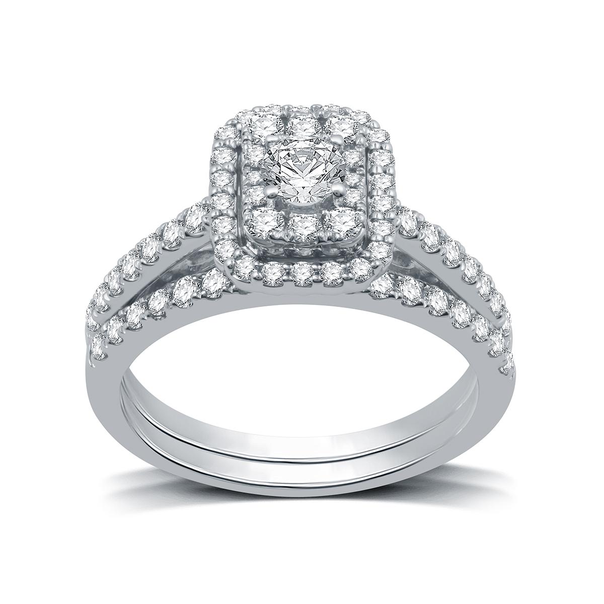 Nova Star(R) Lab Grown Diamond Emerald Shaped Bridal Ring