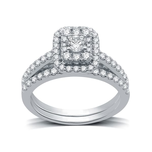 Nova Star(R) Lab Grown Diamond Emerald Shaped Bridal Ring