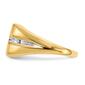 Mens Gentlemen&#8217;s Classics&#8482; 14kt. Gold Onyx & Diamond Cross Ring - image 3