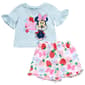 Baby Girl (12-24M) Disney 2pc. Minnie Berry Cute Top & Short Set - image 1