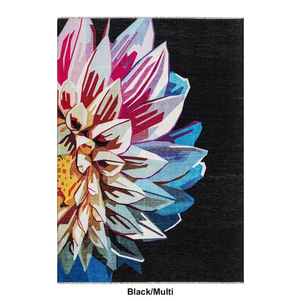 Elizabeth Sutton Maisie Large Flower Rectangular Area Rug