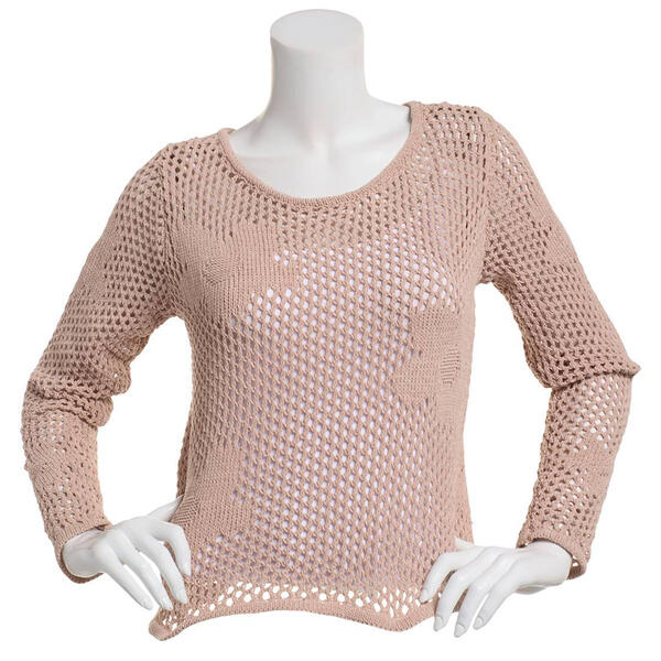 Juniors No Comment Lazy Daisy Sweater - image 