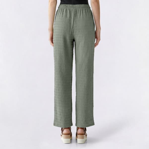 Juniors Derek Heart Crinkle Knit Mid Rise Palazzo Pants