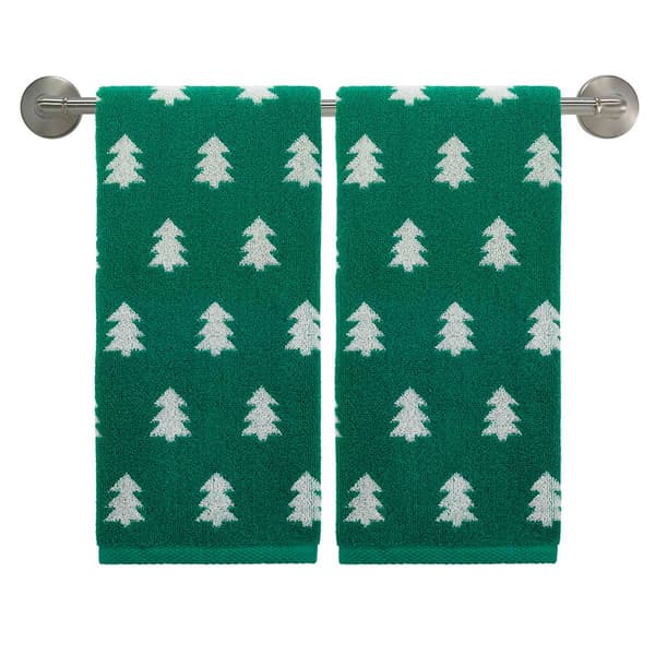 Nicole Miller Festive Pine 2pk. Holiday Hand Towel Set
