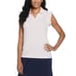 Womens Rafaella&#40;R&#41; Flutter Sleeveless Solid Polo - image 1