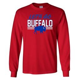 Mens Tailgate Let''s Go Buffalo Long Sleeve Tee