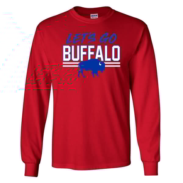 Mens Tailgate Let''s Go Buffalo Long Sleeve Tee - image 