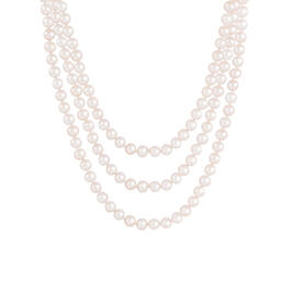 Splendid Pearls Endless 80 Freshwater Pearl Necklace