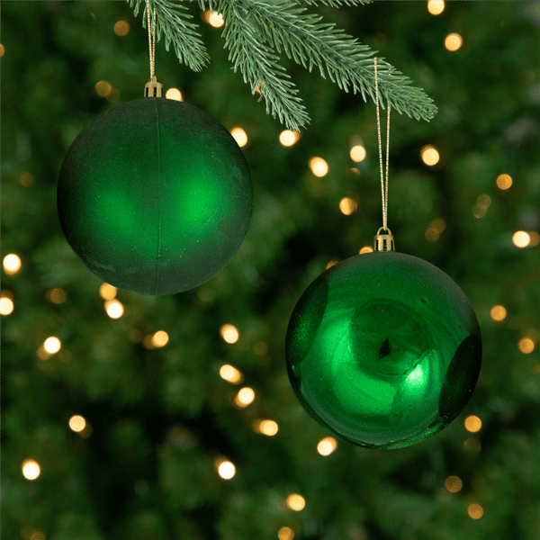 Northlight 12ct. Shatterproof 4-Finish Christmas Ball Ornaments