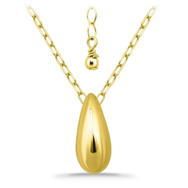 Designs by FMC Gold over Sterling Silver Teardrop Slide Necklace