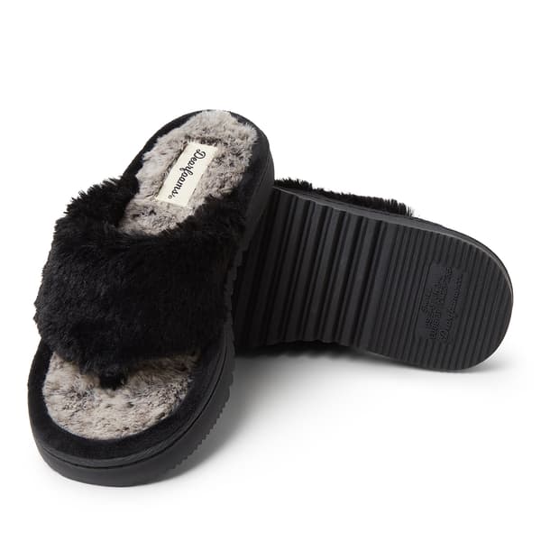 Womens Dearfoams(R) Katia Furry Slippers - image 