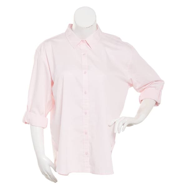 Plus Size Gloria Vanderbilt Amanda Wrinkle Free Button Down Top - image 