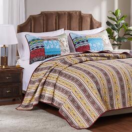 Greenland Home Fashions Bohemian Dream Patchwork Quilt Set