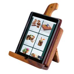 Kalmar Home Acacia Wood Cookbook/Tablet Holder