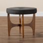 Baxton Studio Theo Japandi Wood Ottoman Footstool - image 7