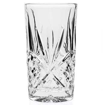 Handcrafted SHANNON Crystal Highball Glasses by Godinger Set of 4 