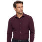 Mens Christian Aujard Regular Fit Dress Shirt - Wine - image 1