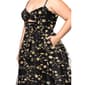 Juniors Plus Blondie Nites Embroidered Lace Up Back A-Line Dress - image 3