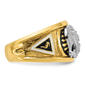 Mens Diamond Classics™ 10kt Diamond 32nd Scottish Rite Eagle Ring - image 6