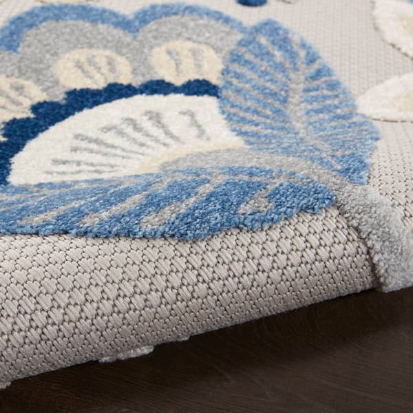 Nourison Aloha Floral Contemporary Round Rug
