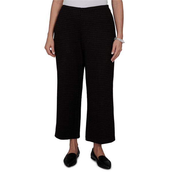 Plus Size Emaline Country Code Plaid Kick Flare Pull On Pants - image 