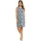 Womens Harlow & Rose Sleeveless Floral Shift Dress-Baritone Blue - image 1