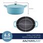 Rachael Ray Premium RUST-RESISTANT Cast Iron Dutch Oven-6.5-Quart - image 2