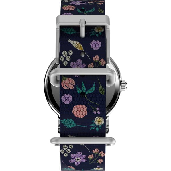 Timex Peanuts  Silver-Tone Floral Weekender Watch - TW2V45900JT