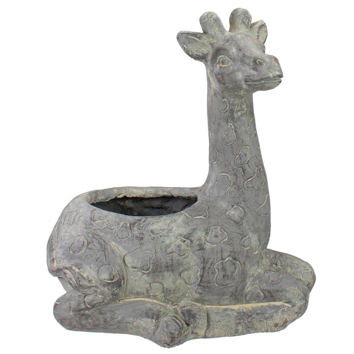 Northlight Seasonal 16in. Seated Giraffe Outdoor Garden...