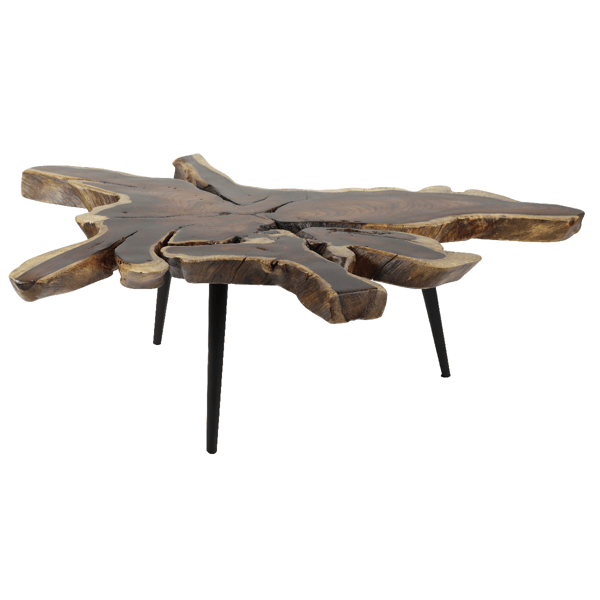 9th & Pike® Contemporary Brown Wood Coffee Table