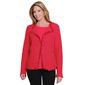 Womens Multiples Long Sleeve Open Tweed Zip Pocket Jacket - image 1
