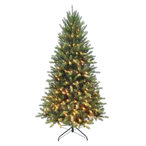 Puleo International Pre-Lit Ashford Fir Slim Christmas Tree - image 