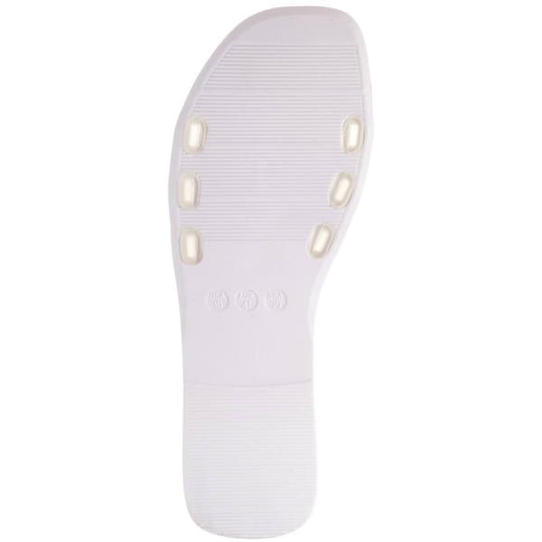 Womens Love 83 Clear Jelly Band Slide Sandals