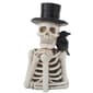 Skeleton Wearing a Hat with Black Bird Decor - image 1