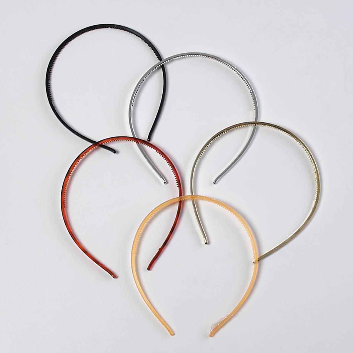 Capelli New York 5pk. Thin Plastic Headbands