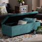 Baxton Studio Roanoke Grid Tufted Storage Ottoman Bench - image 9