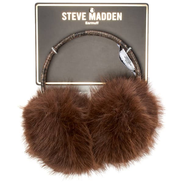 Womens Steve Madden Faux Snake Earmuffs - image 