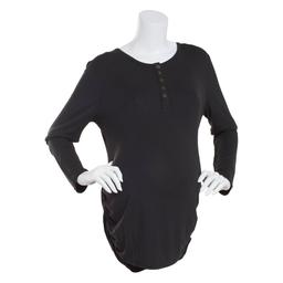 Womens Times Two Long Sleeve Cinch Side Maternity Top