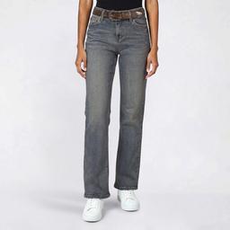 Juniors YMI Low Rise Belted Wide Leg Jean