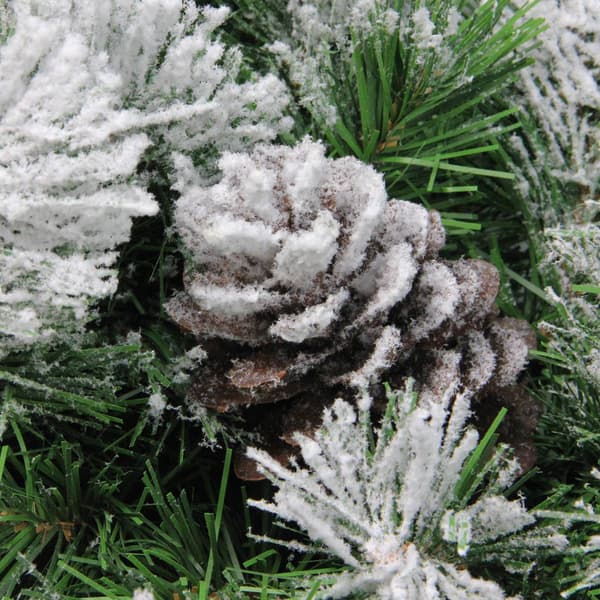 Northlight Seasonal 36in. Flocked Angel Pine Christmas Wreath