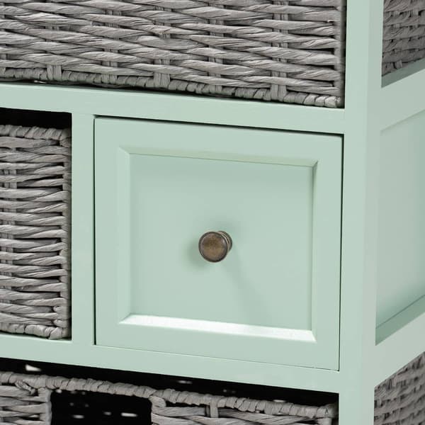 Baxton Studio Valtina Two-Tone Wood 3-Drawer Storage Unit